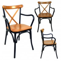 Mutfak Sandalyesi Kollu Tonet Sandalye Bahçe Sandalyesi Cafe Sandalyesi