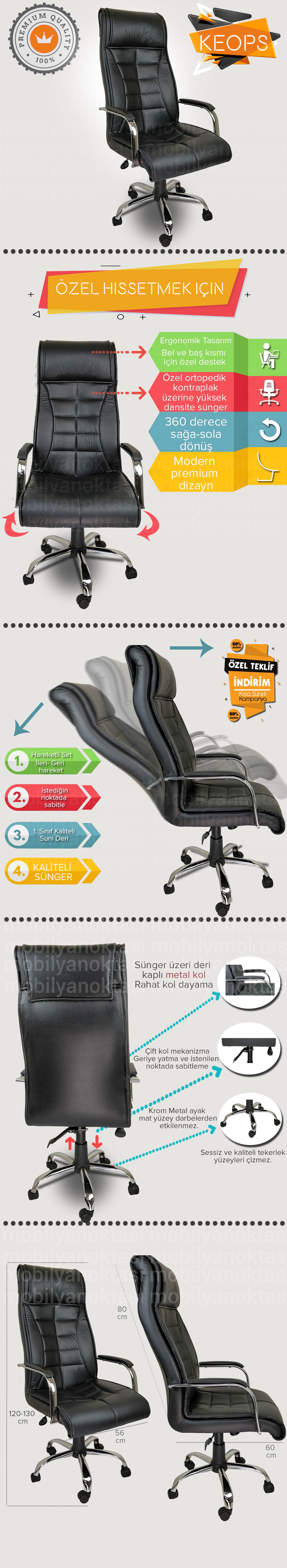 keops ofis koltuğu infografik