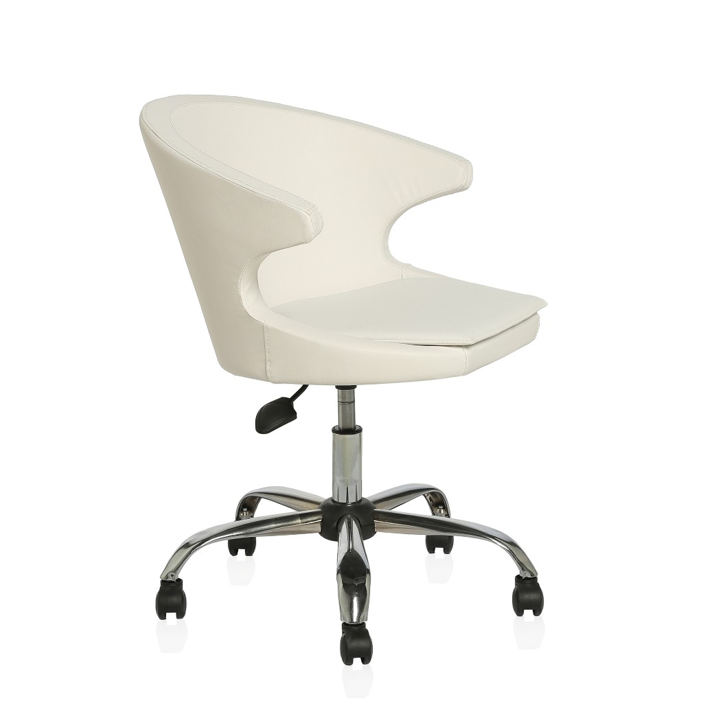 koket çalışma sandalyesi ofis koltuğu beyaz