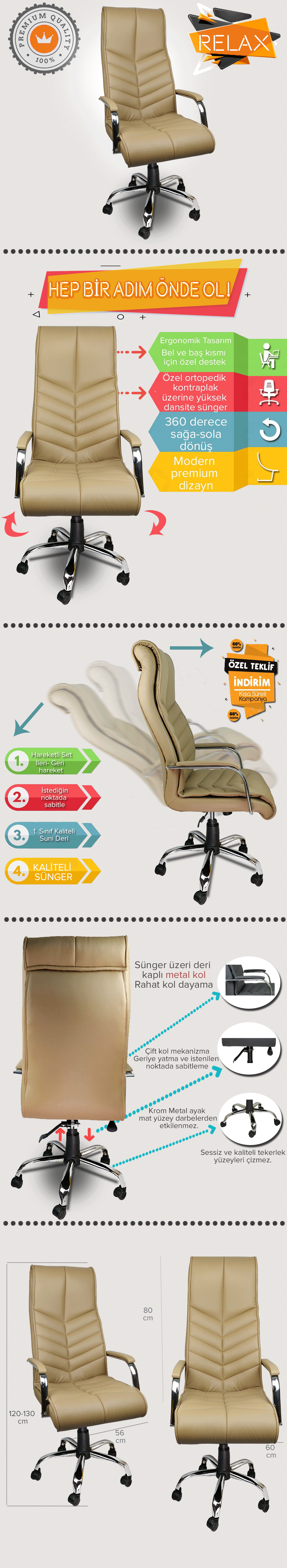 relax ofis koltuğu taba infografik